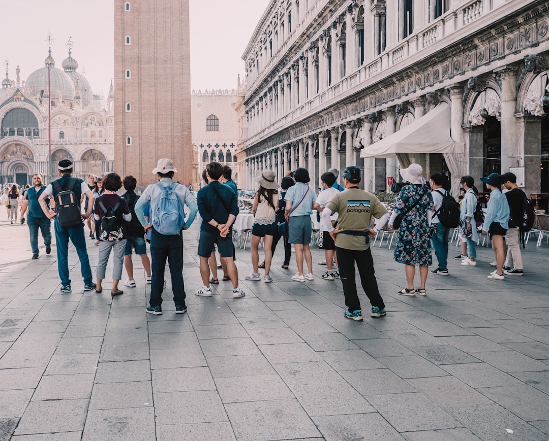 Tourist group on Piazza San Marco